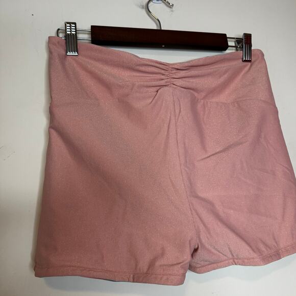 Citrus Shirred Reversible Booty Swim Shorts Pink Multicolor NWT Size Large - Picture 6 of 10
